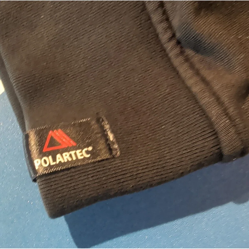Banana Republic Polartec Fleece Pullover Shirt Mens Large Black 1/4 Zip